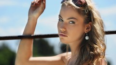 Woman sunglasses czech models Veronika Fasterova