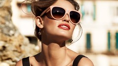 Woman sunglasses models bianca balti portraits