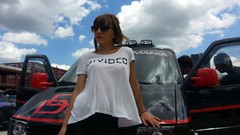 Woman sunglasses models nipples boobs