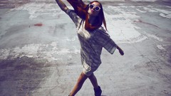 Woman sunglasses scarfs