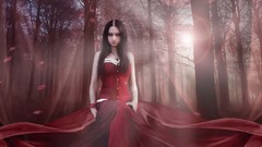 Woman sunlight artwork