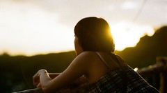 Woman sunlight brunettes