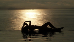 Woman sunset Beaches