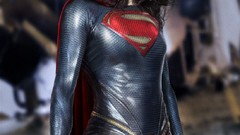 Woman superhero brunettes models cosplay alexis super girl