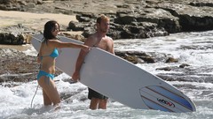 Woman surfing Actress jennifer lawrence