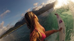 Woman surfing blondes Alana Alana Blanchard