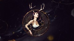Woman surreal fantasy art artistic