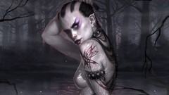 Woman swamps video games cgi fantasy art