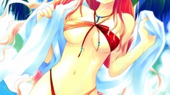 Woman swimsuits anime girls