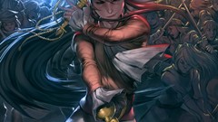 Woman Swords artwork fantasy art