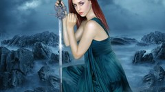 Woman Swords cgi fantasy art