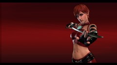 Woman Swords redheads ATI Radeon