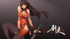Woman Swords video games blade and soul