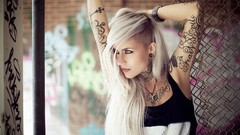 Woman T1 tattoos models Sara Fabel