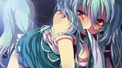 Woman tails touhou horns