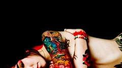 Woman tattoos