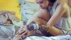 Woman tattoos