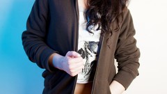 Woman tattoos black hair nina terror