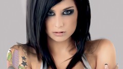 Woman tattoos brunettes