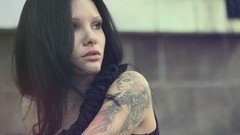 Woman tattoos brunettes