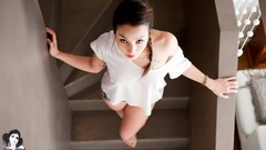 Woman tattoos brunettes