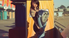 Woman tattoos brunettes