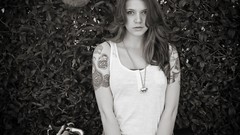 Woman tattoos brunettes
