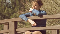 Woman tattoos brunettes