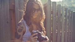 Woman tattoos brunettes