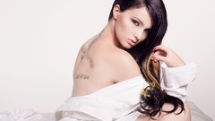 Woman tattoos brunettes