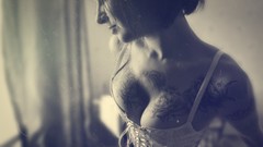 Woman tattoos brunettes