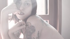 Woman tattoos brunettes