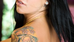 Woman tattoos brunettes huge boobs pornstars Mason Moore