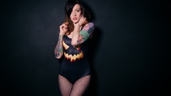 Woman tattoos brunettes models