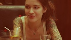 Woman tattoos brunettes models Ira Chernova