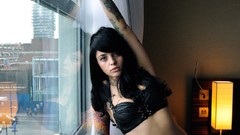 Woman tattoos brunettes redheads nude