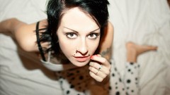 Woman tattoos lingerie freckles models boobs Russians Bantik 