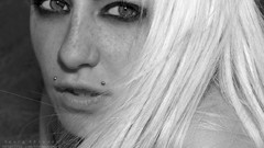 Woman tattoos lingerie freckles piercings boobs Russians 