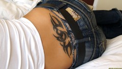 Woman tattoos models