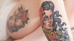 Woman tattoos models
