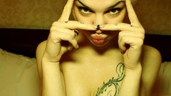 Woman tattoos models