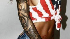 Woman tattoos models