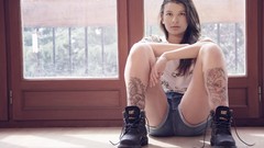 Woman tattoos models