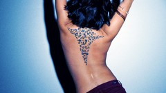 Woman tattoos models nude