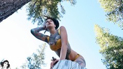 Woman tattoos models nude