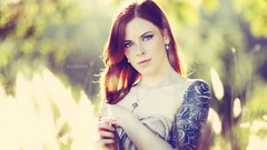 Woman tattoos models redheads