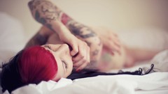 Woman tattoos models redheads