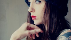 Woman tattoos piercings