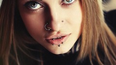 Woman tattoos piercings models Russians Teya Salat