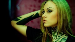 Woman tattoos piercings models Russians Teya Salat